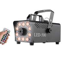 Fog Machine LED 500W 10 LED RGB Effect Fog Smoke Machine Stage Light Smoke Machine For Halloween
