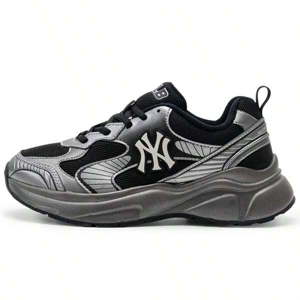 MLB Unisex Mode Lässig Sneaker, SPEED RUNNER Dicksohle BASIC Serie Schwarz Chunky Chunky Sneaker, 3ARNA065N-50BKS