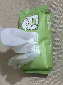 60片/包牛油果卸妆湿巾，一次性温和洁面湿巾，无需冲洗，便携式洁面巾