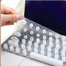 Apple Pro-Stil Nagel-Kunst Silikon Pad für lange Nägel zum Schutz von Laptop/Computer Tastatur - Verschiedenfarbig - Übersicht 3