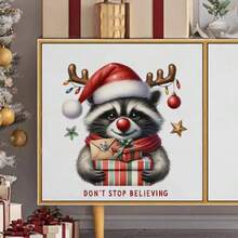 1 pieza, Lindo mapache junto a la puerta Pegatina de pared con sensor, Adecuado para decoración de pared y puerta, Pegatina de patrón artístico, Adecuado para dormitorio, cafetería, restaurante, ofitalla grandea y más, Muy adecuado para decoración de arte de pared del hogar, Papel tapiz para pared del hogar, Tatuaje de pared autoadhesivo, Pegatinas de pared adhesivas, Pegatinas de esquina de la pared