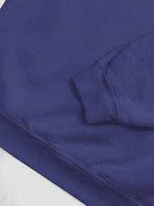 Men Hoodies - Màu xanh hải quân - Xem 6