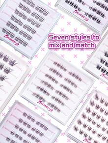 7-Piece Girl Group Series Eyelash Set Multiple Styles Of Lashes, Including C-Curl Lash Strips Mix-And-Match Options With Natural, Voluminous Lashes Ranging From 7-13mm Fine Lash Strip Set Perfect For At-Home DIY Use Beginner-Friendly - C - Xem 2