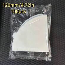 100 قطعة من أوراق مرشحات القهوة على شكل V باللون الأبيض، مصنوعة من لب الخشب الخام، الورق رقيق وخالي من الروائح. ورق المرشح على شكل V المغسول باليد هو الخيار الأول للتجمعات العائلية والفعاليات والحفلات والاستقبالات التجارية، مناسب لأنواع القهوة المختلفة مثل الأمريكية والإيطالية - أبيض - مشاهدة 10