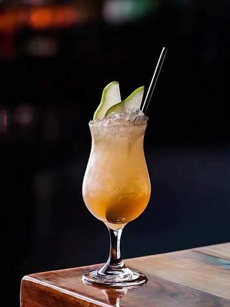 311ml Ins 风格高透明度莫吉托杯，无铅钢化玻璃设计，光泽明亮且耐用，适用于果汁、饮料、苏打水等，非常适合餐厅、宴会、派对、婚礼和其他场景