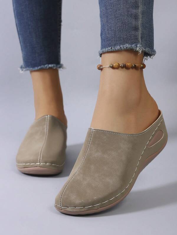 Casual Solid Color Quilted Comfortable Home Wear, Spring/Summer/Autumn