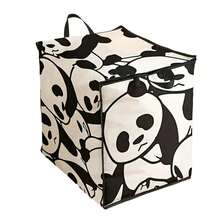 Caja de almacenamiento plegable - Diseño de gran capacidad y ahorro de espacio, adecuado para ropa, almohadas, ropa de cama: Caja de almacenamiento rectangular con cremallera de uso múltiple, adecuada para mantas, almacenamiento en dormitorio, cesta de ropa transpirable debajo de la cama, esencial para el hogar y la residencia estudiantil, caja de almacenamiento de gran capacidad - Multicolor - Ver 4