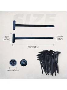 100 fascette stringicavo in nylon per uso generale, fascette stringicavo, attrezzo multiuso in plastica per fascette stringicavo, morsetti a fascetta stringicavo tipo chiodo, utilizzati per legature e fissaggi quotidiani