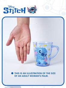 Disney 360毫升官方授权史迪奇水杯，防摔透明水晶ABS材质，可作牙刷杯、家用漱口杯、办公室牛奶咖啡茶杯，情侣生日情人节礼物，家居最佳选择 - 360ML Large Volume - 查看 8