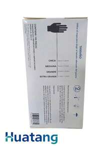 Guantes de nitrilo vinilo negro libre de látex 100 piezas: paquete de guantes desechables sin látex, resistentes a químicos y punzadas, uso sanitario e industrial. - MEDIANO - Ver 11