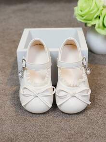 Giày đế mềm Hook And Loopo mũi tròn thoải mái cho bé gái, giày công chúa dễ thương cho trẻ em - Màu be - Xem 6