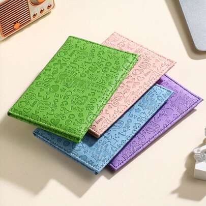 1pc Portable Travel Passport Ticket Card Holder Organizer Pouch ,Travel Essential Bag