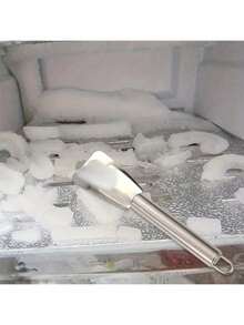 86/2000 1 Stück Edelstahl Abtau-Schaufel, Kühlschrankeis-Löffel, Abtau-Schaufel, Küchen Abtau-Schaufel, Küchen Handschaufel, praktisches Kühlschrankzubehör, Küchenutensilien.