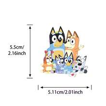 50 Stück neue Bluey Graffiti Aufkleber, süßer blauer Hund Aufkleber Dekoration für Laptop, Handy, Gitarre, Skateboard, Geburtstagsparty Geschenk