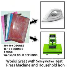 CHEONET-10pcs Leopard Print Heat Transfer Vinyl Sheets, 9.8X 11.8In - DIY Iron-On Decal Film For T-Shirts, Tote Bags, Caps, Pants - Craft Vinyl With Animal Patterns