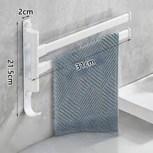 Foldable Bathroom Towel Rack, Drill-Free Installation, Suitable For Washstands, Toilets And Bathrooms, Simple And Practical - Multicolor - View 13