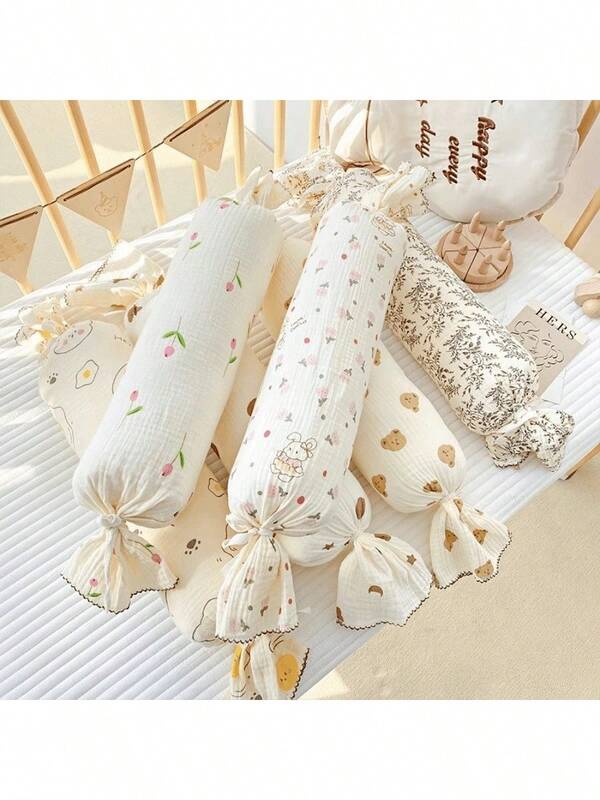 TDHD Baby Candy Pillow Comfort Pillow, Infant Anti-Rollover Side Sleeping Pillow, Soft Comfort Pillow, Nursery Crib Bumper, Gender Neutral, Anti-Rollover Pillow For Baby Walker