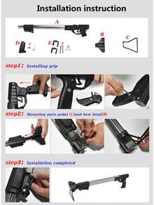 1set Outdoor Hunting Retractable Slingshot Set, High-Quality Shooting Equipment, Special Set For Shooting Practice And Competition, Holiday Gifts And Birthday Gifts For Family And Friends - 彩色 - 查看 8