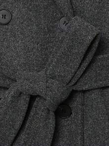 DEEKA Autumn/Winter New Women's Fashion Classic Double-Breasted Windbreaker Coat - Grey - View 11