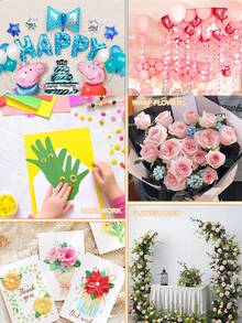 1/2/3 Rolls Of Clear Balloon Adhesive Dots,With 100 Transparent Adhesive Dots Per Roll,Double-Sided Balloon Stickers,Tape,No Trace,Non Marking And Removable Adhesive Ultra-Thin Round Stickers - Multicolor - View 10