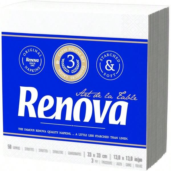Art De La Table Paper Napkins - 50 Premium Napkins 3 Layers