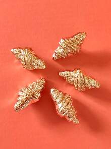 5 pezzi Bottoni a forma di conchiglia minimalisti alla moda, adatti per decorare cappotti, abiti e altri capi esterni