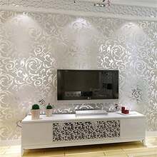 1 Roll 3D European Style Acanthus Leaf Floral Wallpaper, Suitable For Bedroom, Living Room, TV Background, Non-Woven Embossed Wallpaper - Removable, Peelable, Easy To Cut - Applicable For Living Room, Bedroom, Home Decor Wall Paper Wall Stickers Wall Decor Room Decor Bedroom Decor