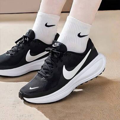 Nike Women's Revolution 8 Cushioned Breathable Road Running Shoes HJ8485-001