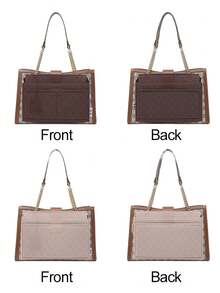 手提包收纳内胆,毛毡材质,适用于托特包,带拉链,可分隔钱包和手提包,女士礼物,男士礼物 - 彩色 - 查看 3