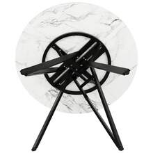 Dining Table & Chair Sets - Black + Gray + Linen + MDF - View 10