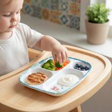 CASAMAX WL Plato de melamina 4 divisiones 22.5*20*2 cm - Multicolor - Multicolor - Ver 2