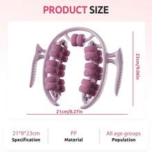 26-Round Leg Massager With Circular Leg Clamp Rollers Leg Shaper & Calf Muscle Relaxation Massage Tool Yoga Wheel - [Green]26-wheel Leg Clamp - View 7