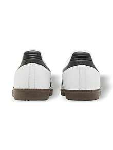 Adidas Giày thể thao Samba ADV dành cho nam, tập gym, chạy bộ, hàng ngày, đường phố, nhẹ, đệm, thoáng khí, hấp thụ sốc, thấm mồ hôi, chống trượt, đế dày, logo nhiều màu, chắc chắn, dễ vệ sinh, nhanh khô, đa năng, phù hợp để đi lại, giải trí, du lịch, mua sắm, nam, trắng, đen, kẹo cao su GZ8477 - Trắng/Đen - Xem 4