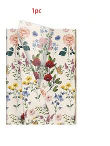 1张/10张/20张/50张野花图案薄纸，尺寸50*35厘米（19.7英寸*13.78英寸），适合DIY手工制作，红色罂粟花印花艺术装饰薄纸，非常适合派对礼物包装、生日礼物包装、花束包装、鞋子和衣服包装、礼品袋填充物，以及各种场合的装饰，如情人节、教师节、感恩节、母亲节、婚礼和生日礼物。 - 彩色 - 查看 13