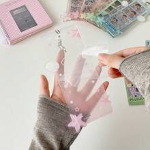 Transparent Angel Wings Acrylic 4-Frame Card Holder, 4-Grid Acrylic Idol Fandom Hanging Accessory - Multicolor - View 6