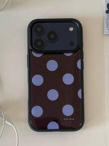 Funda de teléfono suave y brillante con lunares de moda, compatible con iPhone 17 Air, 16, 15, 14, 13, 12, 11 Pro Max, 16, 15, 14 Plus, cubierta trasera minimalista y resistente a golpes