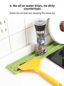 1pc Narrow Gap Pot Lid Storage Mat Kitchen Countertop Stove Pot Scraper Cutting Board Multi-Functional Storage Rack Mat Non-Slip Drain Mat
