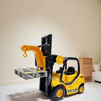 Juguete, Juguete para niños, Coche de juguete, Vehículo de construcción, Carretilla elevadora, Carretilla elevadora de juguete, Accionamiento por inercia, Con luces y sonidos, Modelo de carretilla elevadora, Vehículo de construcción para niños, Regalo para fiestas, Regalo de cumpleaños, Juego para niños, Navidad, Halloween, Juguete de fiesta, Regalo para niños