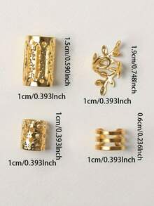 40pcs/Set Mixed Shapes Dreadlock Hair Ties, Suitable Braiding Hairstyles, Adjustable Hair Bands All Seasons, Hollow Leaf Metal Hair Ties, Dreadlocks Bead Hair Braiding Rings Clips Dreadlocks Metal Cuffs Decor/Accessories Jewelry, Unisex All-Season Wearable,Stocking Stuffers,Stocking Fillers,Stocking Stuffers For Women,Stocking Fillers Women,Christmas Gifts,Gifts,Christmas Stocking Fillers,Gifts For Women,Gift,Christmas Gift,Stocking Stuffers For Adults,Stocking Fillers For Adult,Hair Stuff,Women's Accessories,Stocking Stuffer,Coming-Of-Age Hair Accessory,Christmas Hair Accessories,Gift Ideas For Women,Beauty Stocking Fillers,Christmas Gifts For Women