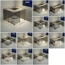 Black High-Density Pet Fence, Indoor Balcony Anti-Escape Wrought Iron Railing Fence, Suitable For British Shorthair Cats - Multicolor - View 3