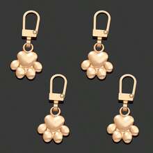 5/10/20pcs Dog Paw Metal Zipper Pulls, DIY Replacement Keychain Suitable For Luggage, Wallets, Jackets, Backpacks, Etc. - Multicolor - View 7