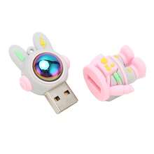 Cartoon USB Flash Drive Space Bunny USB2.0 Interface Plug and Play High ...