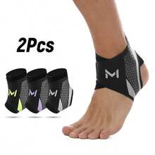 1/2 件装踝关节支撑压缩套，男女通用，适合日常运动，1 毫米超薄设计，保护踝关节，适用于锻炼、举重、健身、骑行、瑜伽、普拉提、露营、徒步、散步、篮球、棒球等运动。 - 彩色 - 查看 12