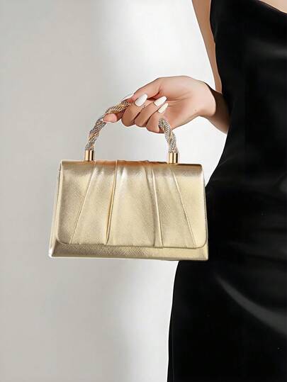 YMI STYLE Shiny Clutch Bag, Suitable For Evening Parties And Galas, A Fashionable And Elegant Ladies' Handbag. Perfectly Matches Wedding, Prom, Formal Dinner/Gala Occasions, Complementing Wedding Gowns, Formal Attire, Graduation Dresses, Birthday Dresses.