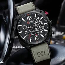 CURREN Men's Fashion Waterproof Quartz Chronograph Wrist Watch With Luminous Function And Genuine Leather Strap - Multicolor - View 8
