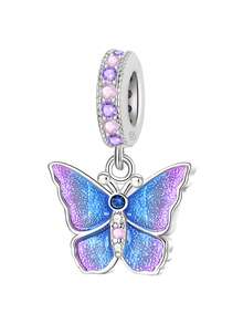 1件装 时尚925纯银蝴蝶系列串珠，适合女士手链、手镯DIY首饰制作及日常穿搭配饰，适合女孩佩戴 - 串珠 - 查看 17