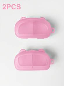 Portable Baby Pacifiers Case, Can Hold 2 Pacifiers For Replacement, Pacifier Holder Case For Baby Infant Pacifier Container For Travel Park Pacifier Box (NOT INCLUDE PACIFIER)