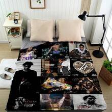 Youngboy Blanket Album Cover For Fans WarmCozy Flannel Blankets Throw Merch For HomeDecor Bed Sofa Living Room For All Season,Gift - 60*80in (150*200cm) - Xem 3