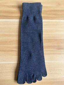 Men's Toe Separator Socks, Mid-Calf Toe Separator Socks, Breathable And Moisture-Wicking, Suitable For Home And Outdoor Sports