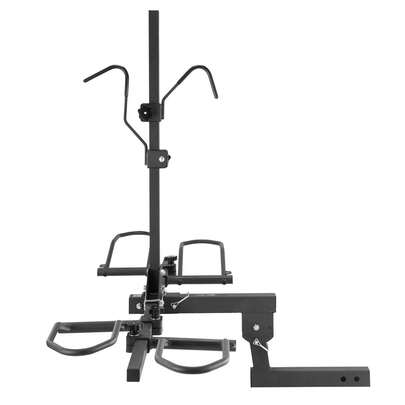 Porte-vélo à montage sur attelage, style plateforme 2 vélos, capacité maximale de 160 LBS, porte-vélo d'attelage pour récepteur de 2 pouces, porte-vélo inclinable et pliable avec pneus jusqu'à 5" de large, pour voiture, VUS, camion, VR